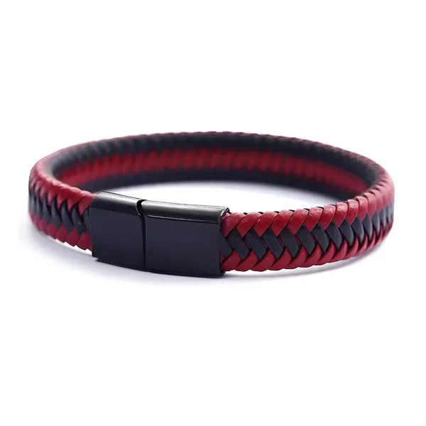 Aries_Magneto_Leather_Band_Red_Black