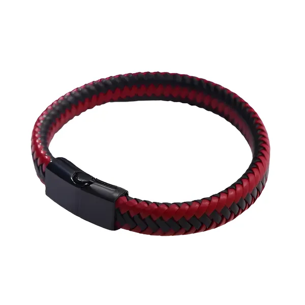 Aries_Magneto_Leather_Band_Red_Black