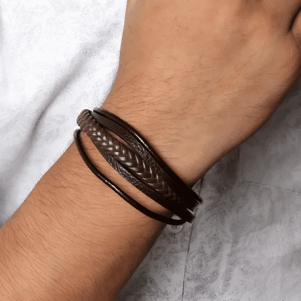 Aries_Tangleband_Magnetic_Bracelet_Brown
