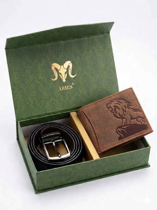 Aries_Lion_Edition_Wallet_Belt_Combo