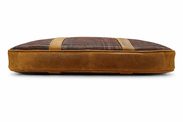 Aries_Checkered_Pattern_Laptop_Bag_16_Inch_Tan