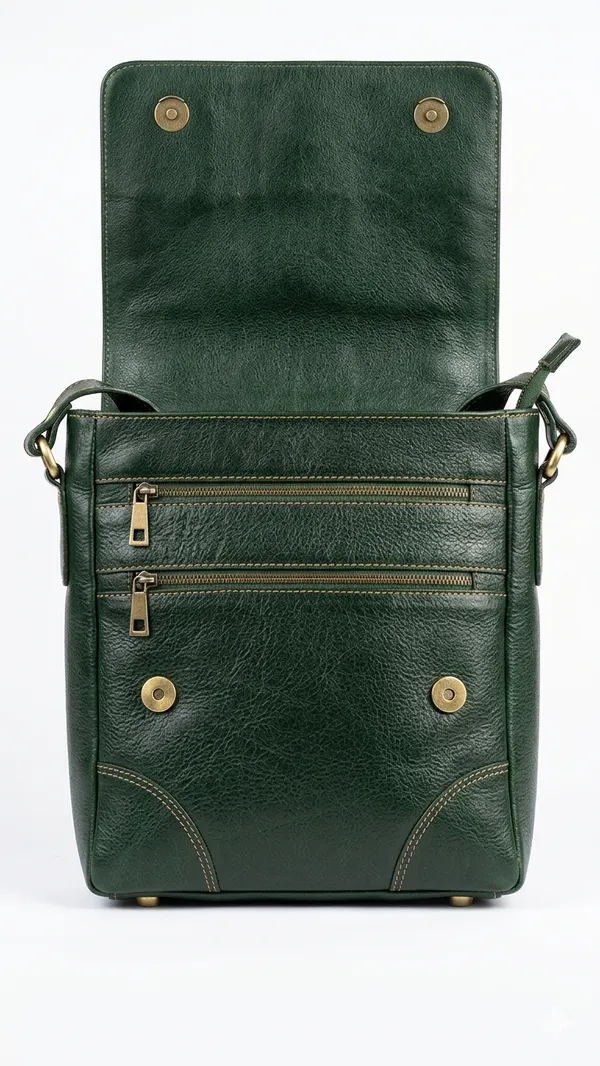 Aries_Maverick_Leather_Messenger_Bag_Green_Default_Title