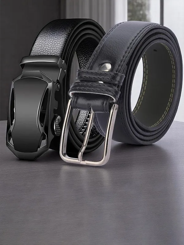 Aries_Men_Pack_Of_2_Formal_Belt_Default_Title