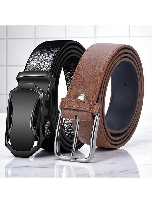 Aries_Men_Pack_Of_2_Formal_Belt_Default_Title