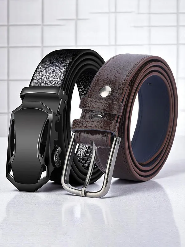 Aries_Men_Pack_Of_2_Formal_Belt_Default_Title