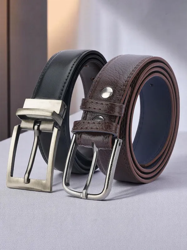 Aries_Men_Pack_Of_2_Formal_Belt_Default_Title