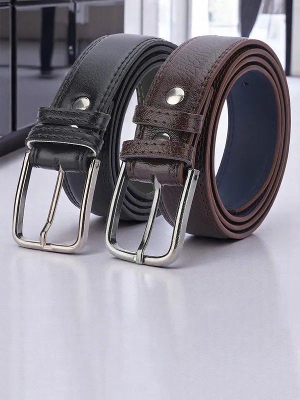Aries_Men_Pack_Of_2_Formal_Belt_Default_Title