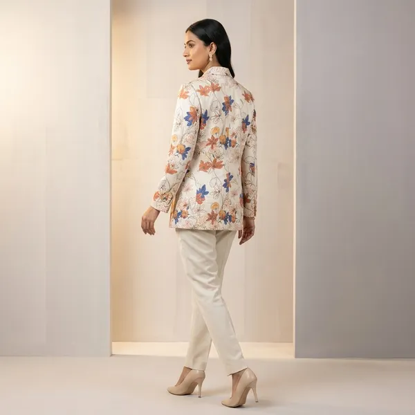 Ivory_Modal_Satin_Blazer_Suit_For_Women