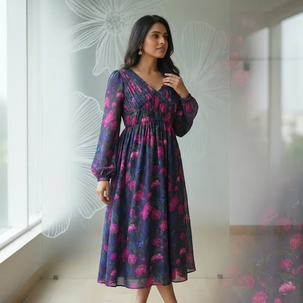 Navy_Blue_Modal_Satin_Flared_Midi_Dress_For_Women