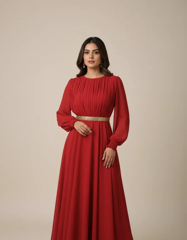 Red_Georgette_Maxi_Dress_For_Women