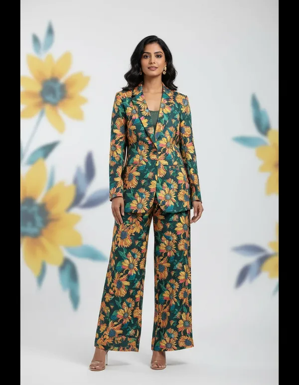 Green_Crepe_Satin_Blazer_&_Trouser_Co-Ord_Set_For_Women