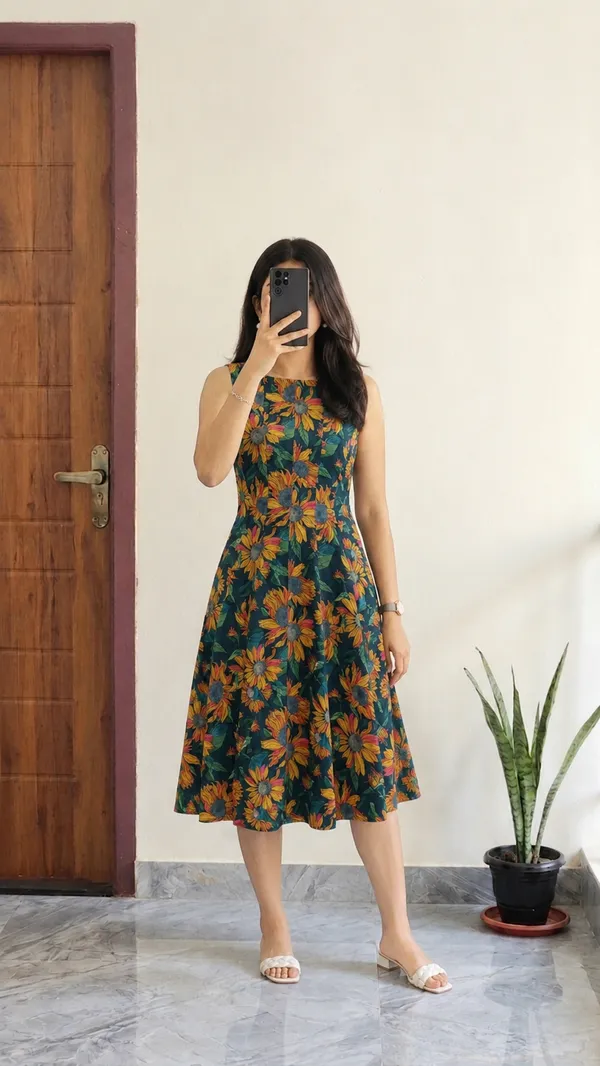 Navy_Blue_Modal_Sleeveless_Fit_And_Flare_Dress_For_Women