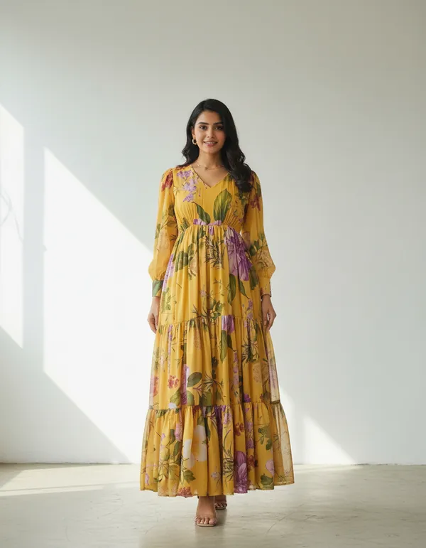 Yellow_Modal_Satin_Tiered_Maxi_Dress_For_Women