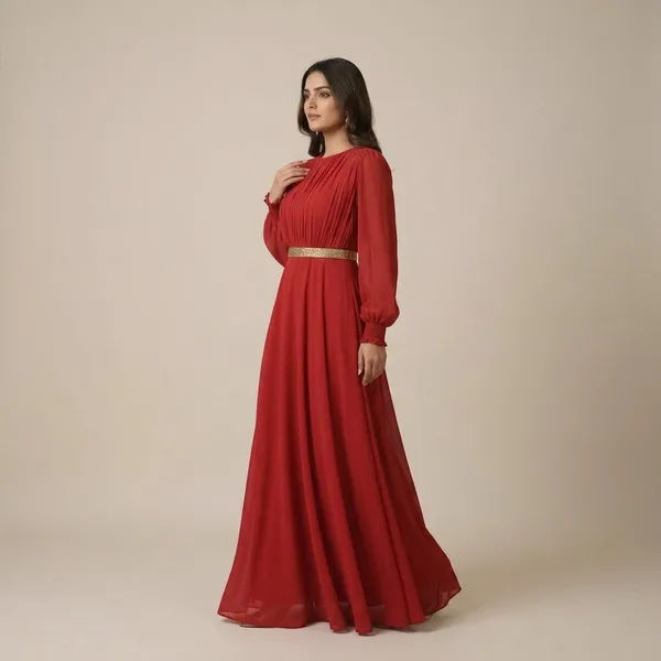 Red_Georgette_Maxi_Dress_For_Women