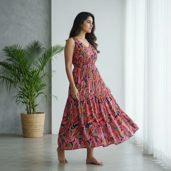 Pink_Modal_Satin_Sleeveless_Maxi_Dress_For_Women