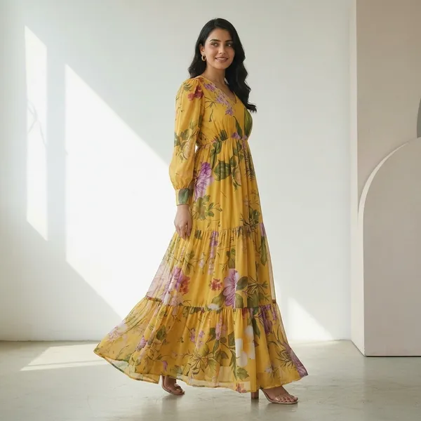 Yellow_Modal_Satin_Tiered_Maxi_Dress_For_Women
