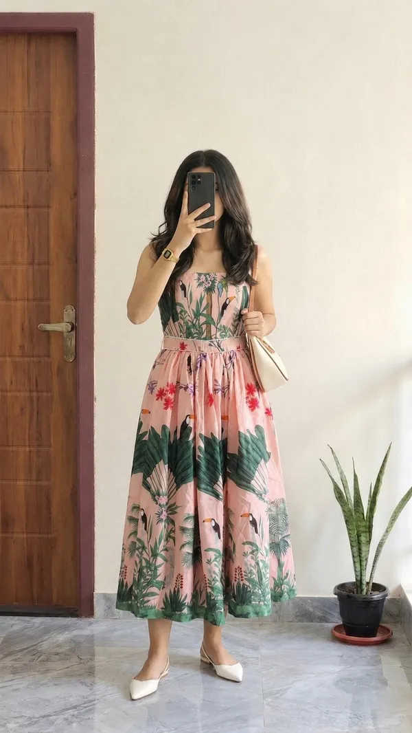 Women's_Tropical_Toucan_Print_Sleeveless_Midi_Dress_–_Pink