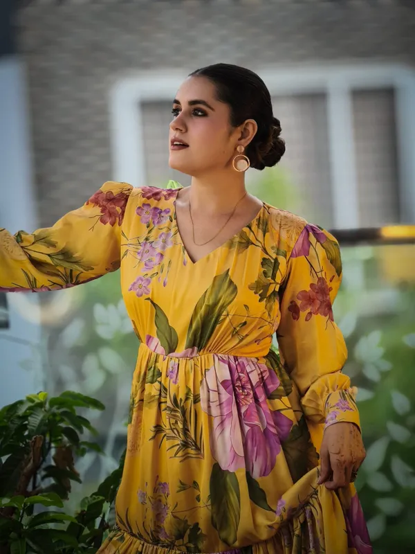 Yellow_Modal_Satin_Tiered_Maxi_Dress_For_Women