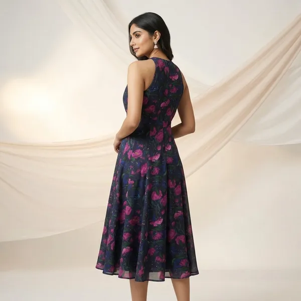 Navy_Blue_Modal_Satin_Fit_And_Flare_Dress_For_Women