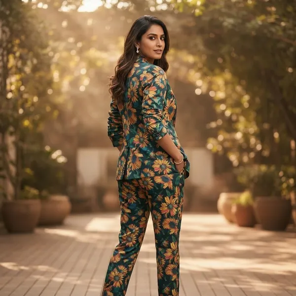Teal_Crepe_Satin_Blazer_&_Trouser_Suit_Set_For_Women
