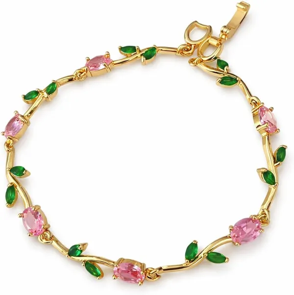 Pink_And_Green_Bloom_Vine_Tulip_Bracelet