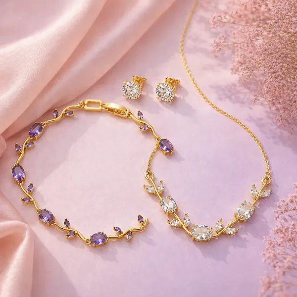 Tulip_Flora_Spark_Set_And_Lavender_Tulip_Bracelet_(Pack_Of_2)