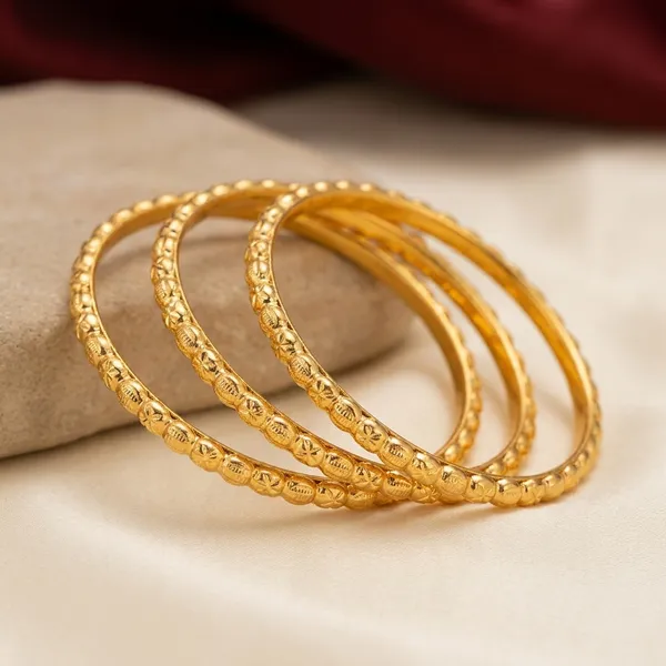 Gold_Metal_Embossed_Bangle_Set_Of_4_For_Women