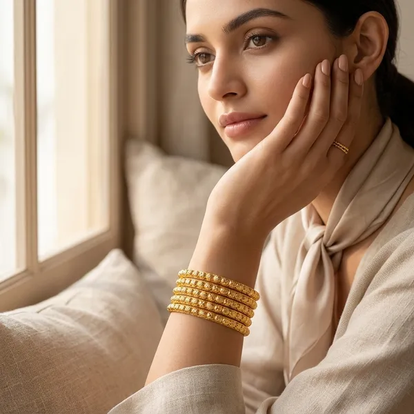 Gold_Metal_Embossed_Bangle_Set_Of_4_For_Women