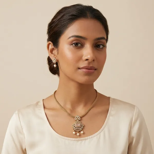 Antique_Gold_Pearl_Metal_Kundan_Necklace_Set_With_Pearl_Drops_For_Women