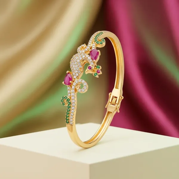 Gold_Metal_Crystal_Peacock_Bangle_Bracelet_For_Women