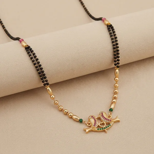 Gold_Metal_Peacock_Mangalsutra_Necklace_For_Women