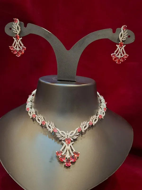 Diamond_Floral_Necklace_with_Ruby_Cluster_Accents