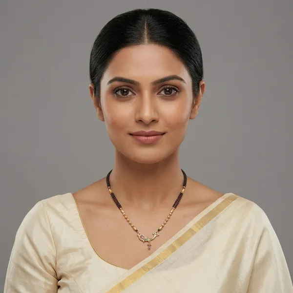Gold_And_Black_Peacock_Pendant_Metal_Mangalsutra_With_Black_Beads