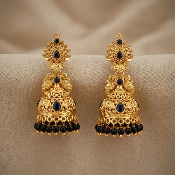 Gold_Metal_Traditional_Jhumka_Earrings_For_Women