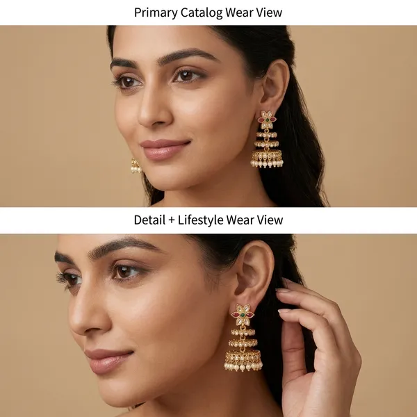 Gold_Metal_Floral_Jhumka_Earrings_For_Women
