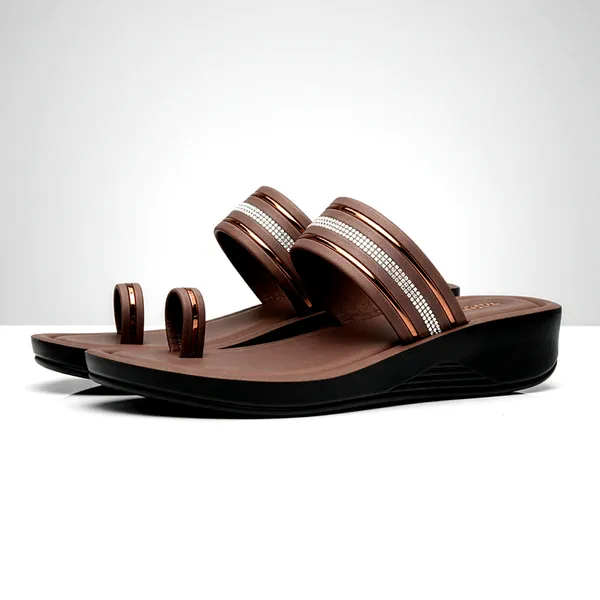Women's_Stylish_Toe-Ring_Diamond_Strap_Wedge-Heel_Sandal-7024-Brown