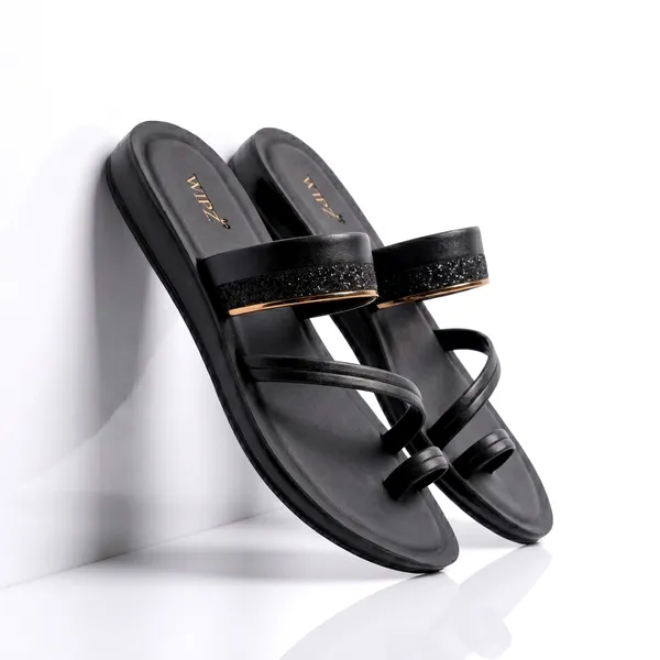 Women’s_Shimmer_Cross-Belt_Toe-Ring_Sandal_8029-Black