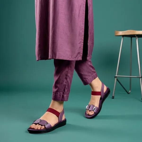 Women's_Stylish_Open-Toe_Studded-Strap_Backband_Comfort_Sandal-8030-Wine