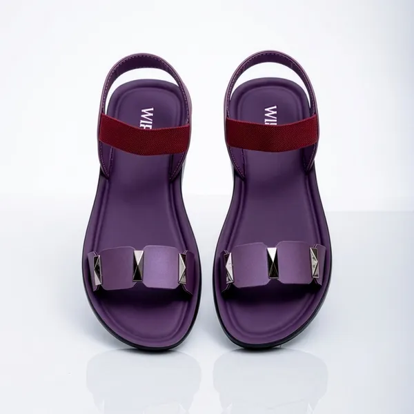 Women's_Stylish_Open-Toe_Studded-Strap_Backband_Comfort_Sandal-8030-Wine