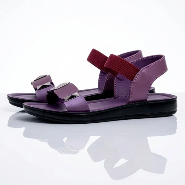 Women's_Stylish_Open-Toe_Studded-Strap_Backband_Comfort_Sandal-8030-Wine