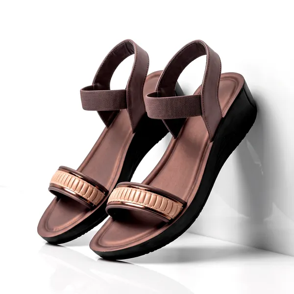 Women's_Pleated_Textured_Metallic_Strap_Slingback_Wedge-Heel_Sandal_7031-Brown