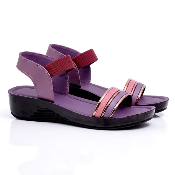 Women's_Stylish_Open-Toe_Dual-Tone_Strap_Slingback_Wedge-Heel_Sandal_7032-Wine