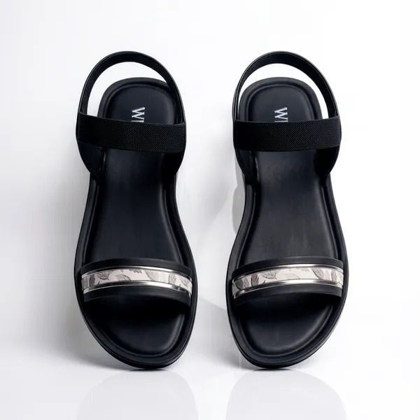 Women's_Stylish_Open-Toe_Printed-Strap_Backband_Comfort_Sandal-8031-Black