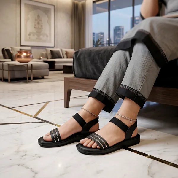 Women's_Stylish_Open-Toe_Back-Straps_Sandal-8037-Black