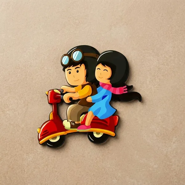 Crystalsign_Couple_Scooter_Ride_Wooden_Fridge_Magnet_for_Valentine,_Anniversary_&_Wedding_Gift_|_Romantic_Love_Decor_Gift_for_Couples,_Him_&_Her_|_Pack_of_1
