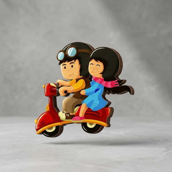 Crystalsign_Couple_Scooter_Ride_Wooden_Fridge_Magnet_for_Valentine,_Anniversary_&_Wedding_Gift_|_Romantic_Love_Decor_Gift_for_Couples,_Him_&_Her_|_Pack_of_1