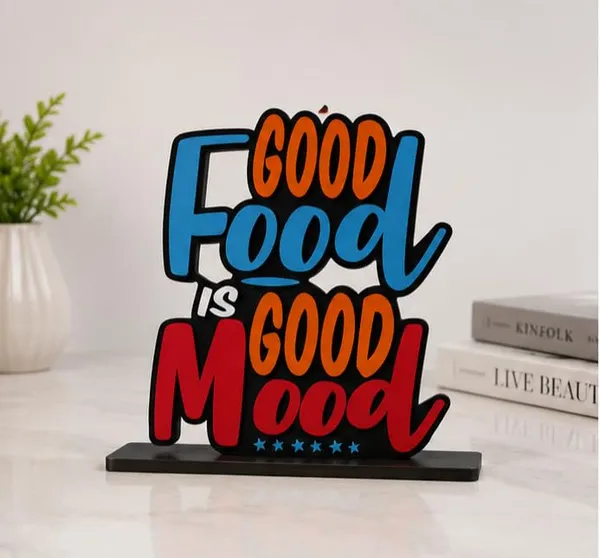 Crystalsign_Wooden_Idol_&_Figurine_Good_Food_is_Good_Mood_Quote_Table_Decor_for_Restaurant_CafâˆšÂ©_|_Office_Desk_Decoration_|_Home_Living_Room_Modern_Art_Showpiece_Gift_Item
