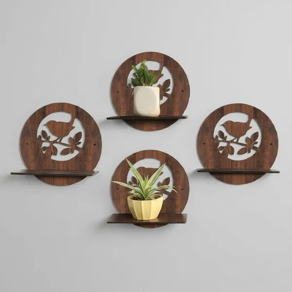 Crystalsing_Rustic_Wooden_Wall_Shelves_Set_of_4_with_Bird_Cut_Design_|_Floating_Wall_Mounted_Decorative_Shelves_for_Living_Room,_Bedroom_&_Office_|_Wall_Display_Rack,_Planter_&_Storage_Organizer
