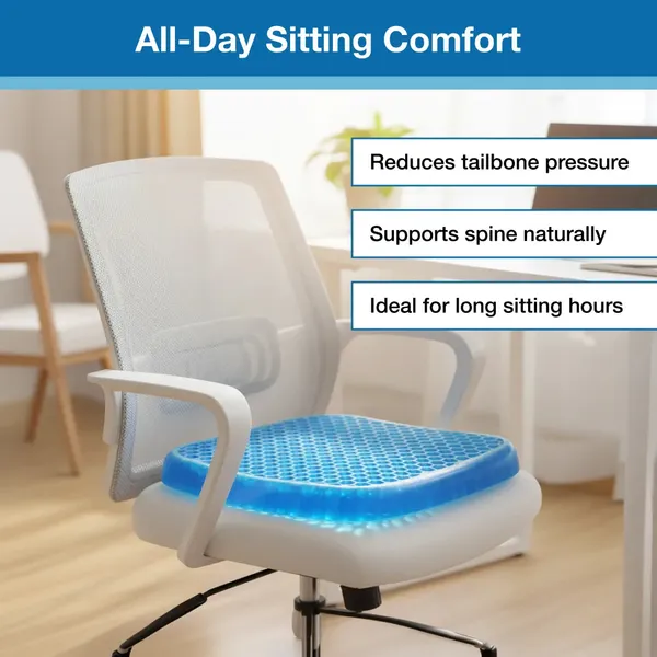 White_And_Blue_Seat_Cushion_Fill_Material_Latex_Foam_Enclosure_Material_Gel_Product_Care_Instructions_Wipe_With_Damp_Cloth_Material_Features_Hypoallergenic_Material_Type_Free_Pvc_Free_Fabric_Type_Cotton_Seat_Cushion