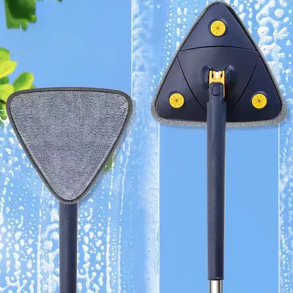 Blue_And_Steel_Floor_Mop_Stainless_Steel,Cotton_Microfiber_Blend_Floor_Mop